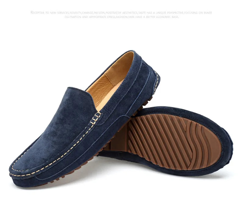 Suede Handmade Driving Loafers