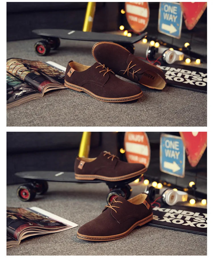 Luxury Suede Oxford Dress Shoes
