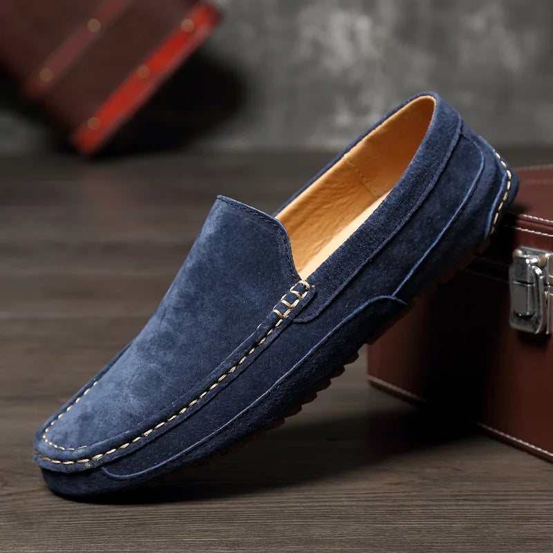 Suede Handmade Driving Loafers