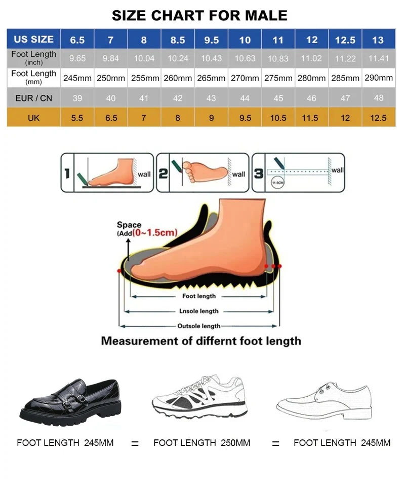 British Leather Loafers Plus Size