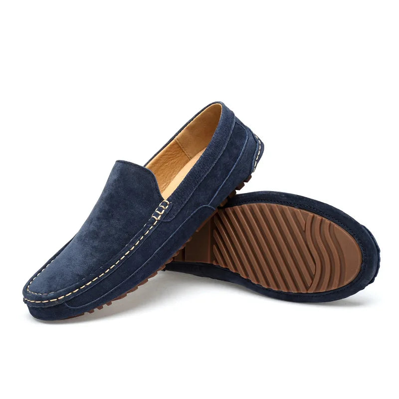 Suede Handmade Driving Loafers
