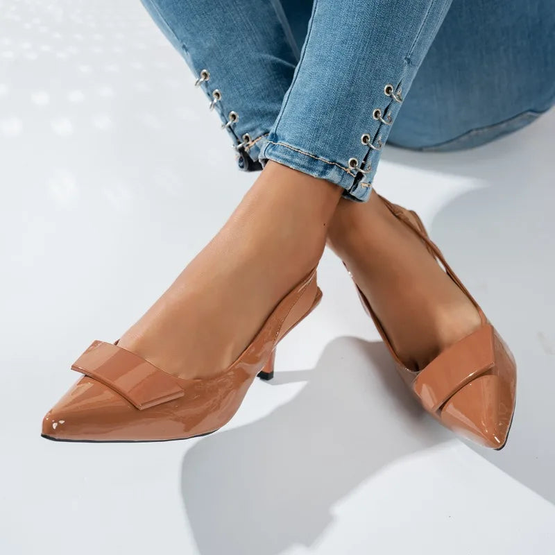 2026 New Style Women's Sandals - Fashion Buckles - Elegant Pointed-Toe High Heels for Summer - Formal Wear  Open Toe High Heels