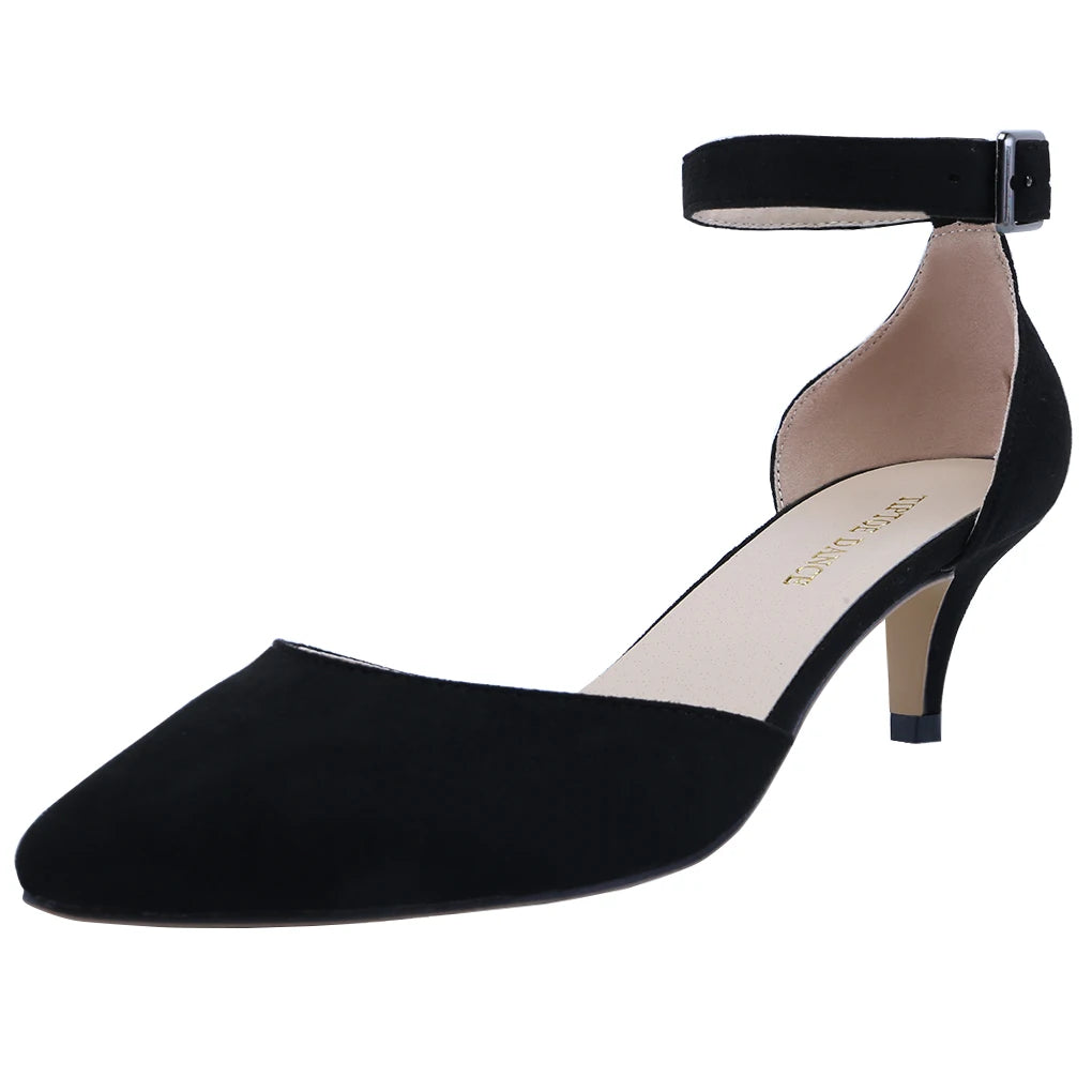 Women Sandals Sexy Pumps 2026 New Summer Ladies Suede 5cm Thin High Heels Party Wedding Shoes Open Toe Ankle Straps Sandal