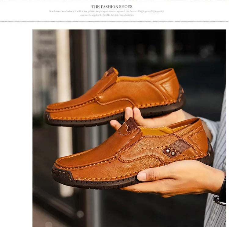 Italian Leather Driving Loafers