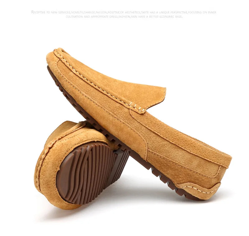 Suede Handmade Driving Loafers