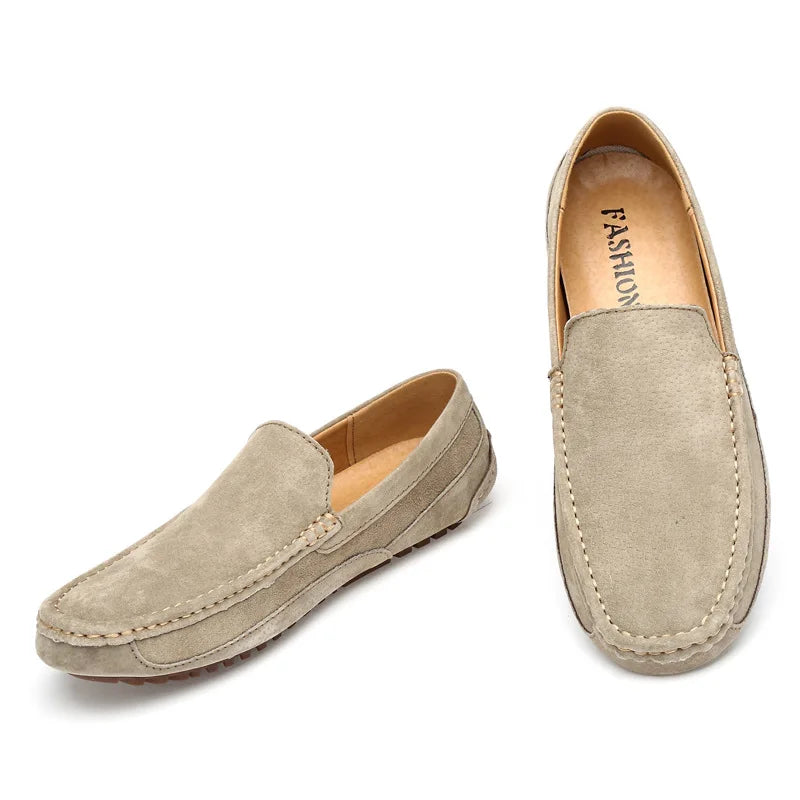 Suede Handmade Driving Loafers