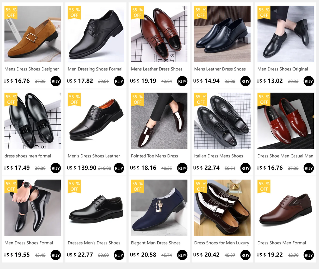 Italian Leather Formal Dress Shoes