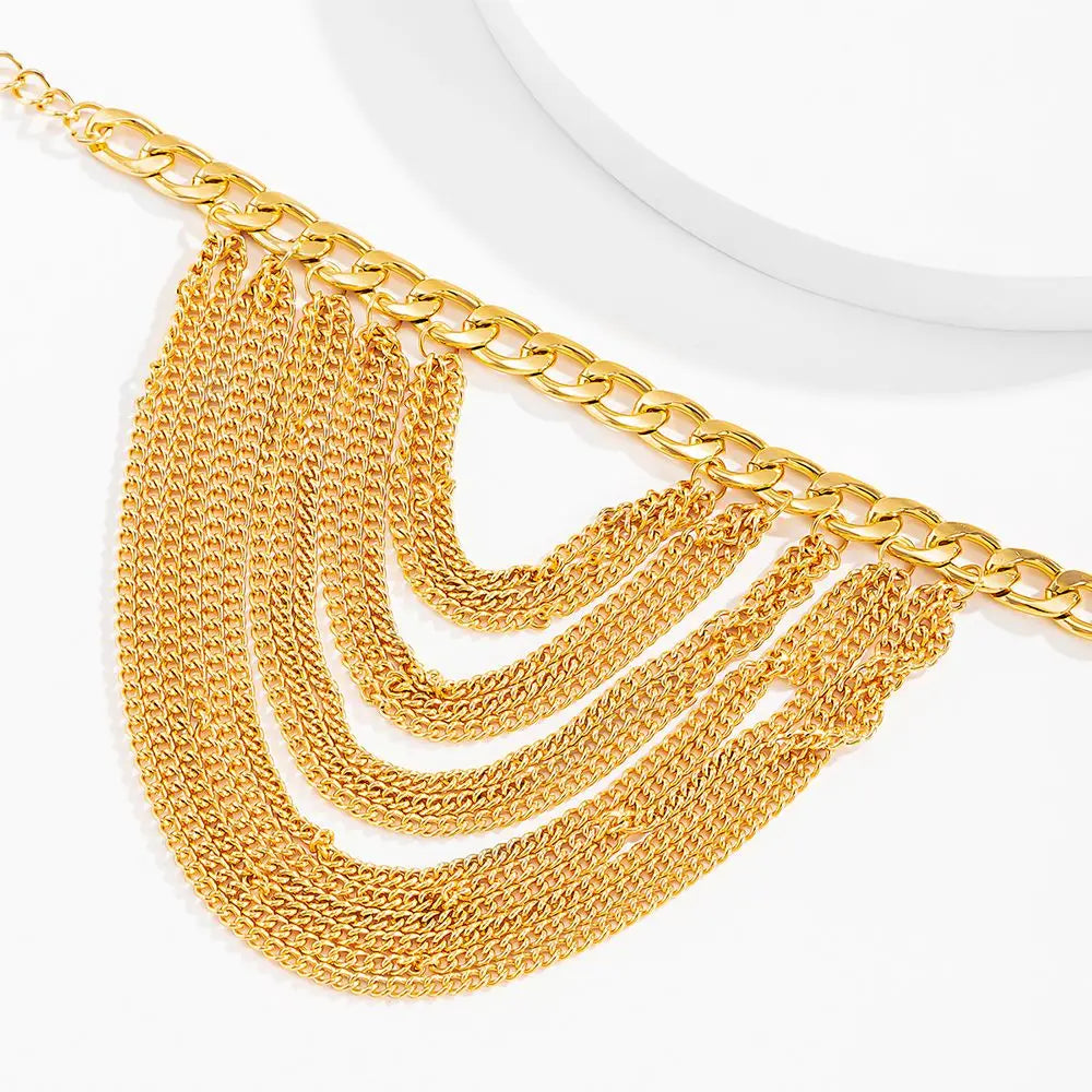 Chaîne multicouche femme, talon haut, bracelet de cheville – Bijoux de pied en strass pour la plage, idée cadeau
