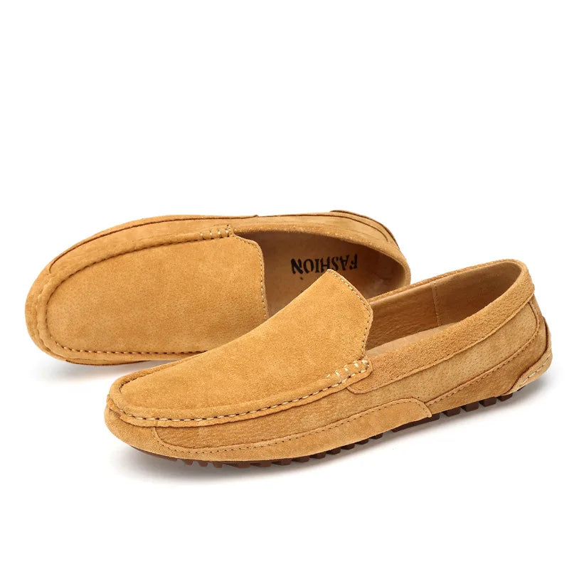 Suede Handmade Driving Loafers