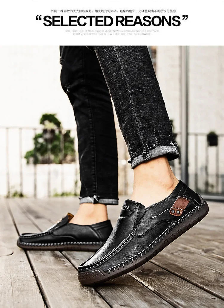 Italian Leather Driving Loafers
