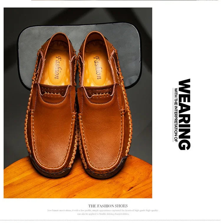 Italian Leather Driving Loafers