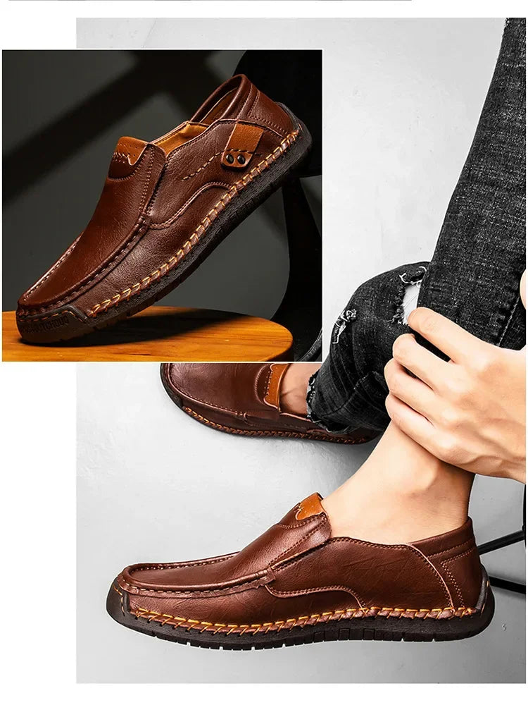 Italian Leather Driving Loafers