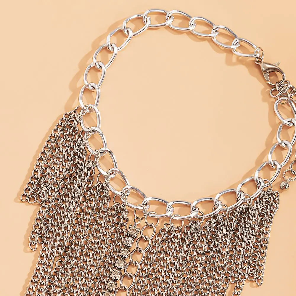 Chaîne multicouche femme, talon haut, bracelet de cheville – Bijoux de pied en strass pour la plage, idée cadeau
