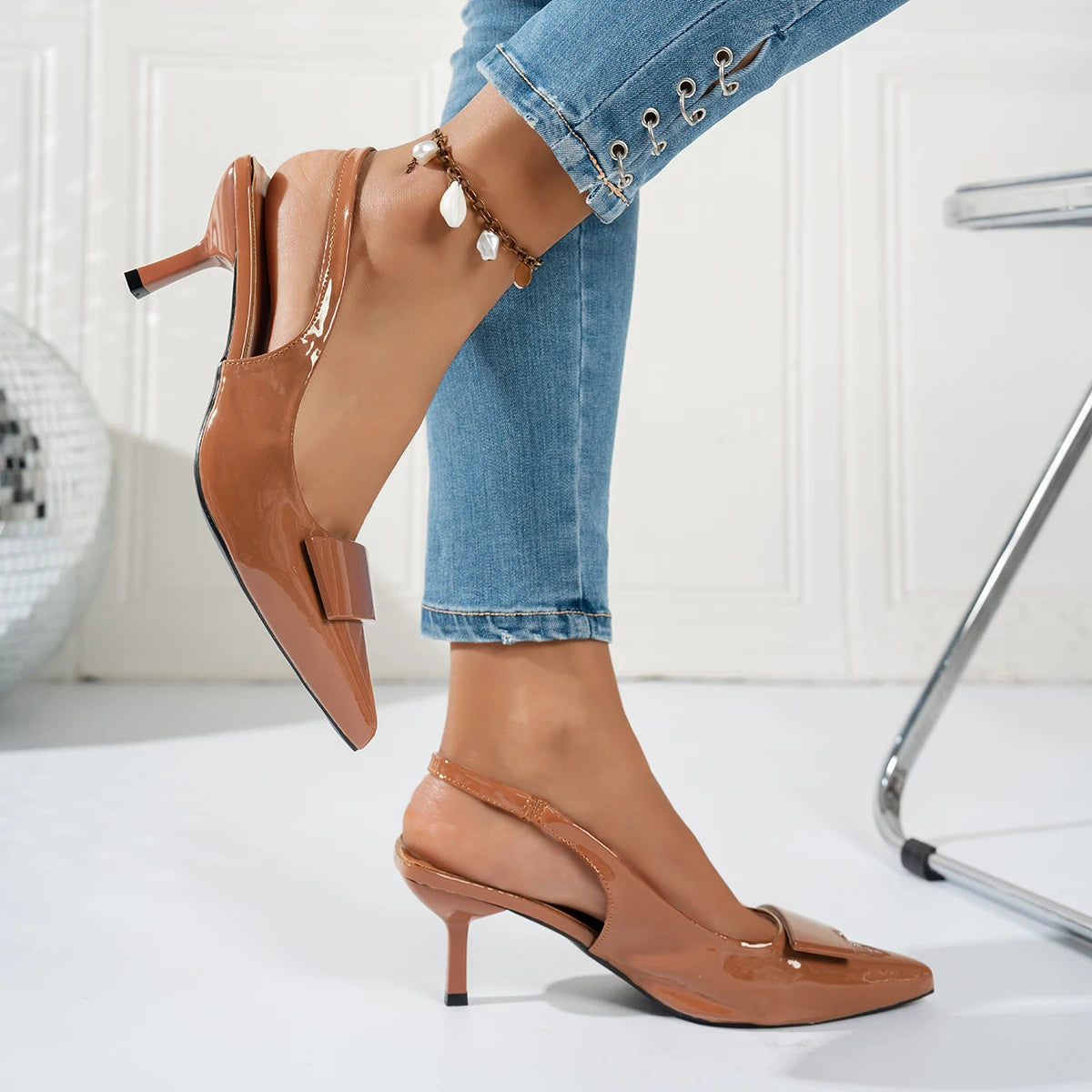 2026 New Style Women's Sandals - Fashion Buckles - Elegant Pointed-Toe High Heels for Summer - Formal Wear  Open Toe High Heels