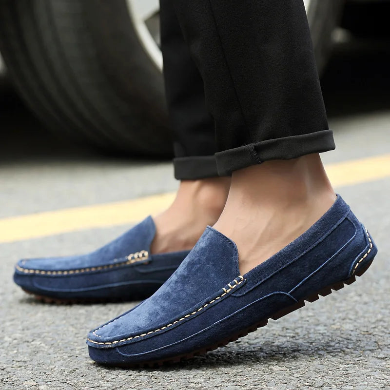 Suede Handmade Driving Loafers