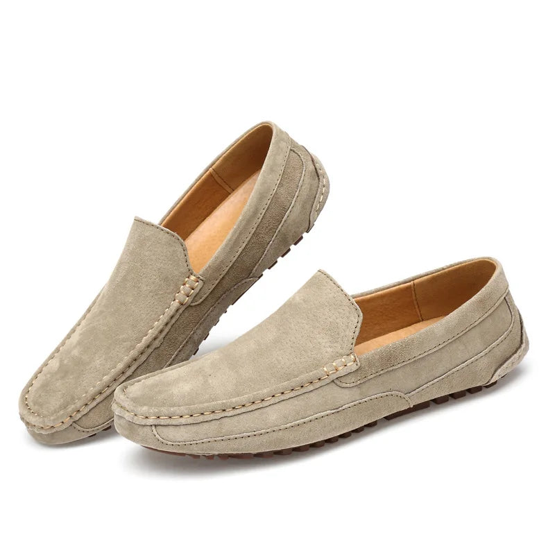 Suede Handmade Driving Loafers