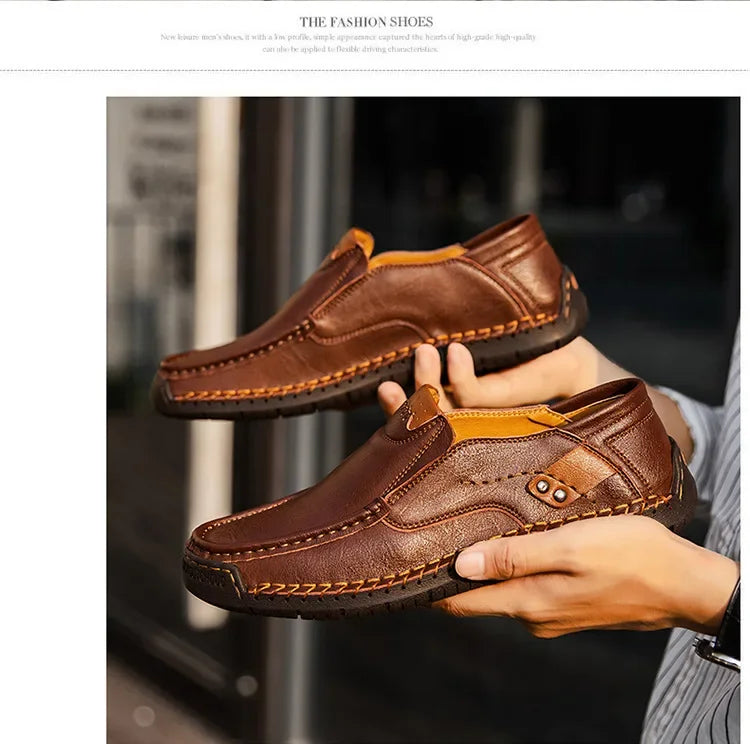 Italian Leather Driving Loafers