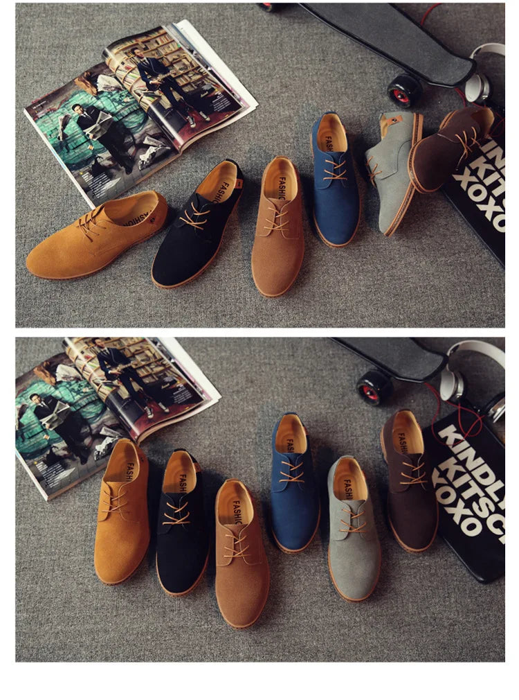 Luxury Suede Oxford Dress Shoes