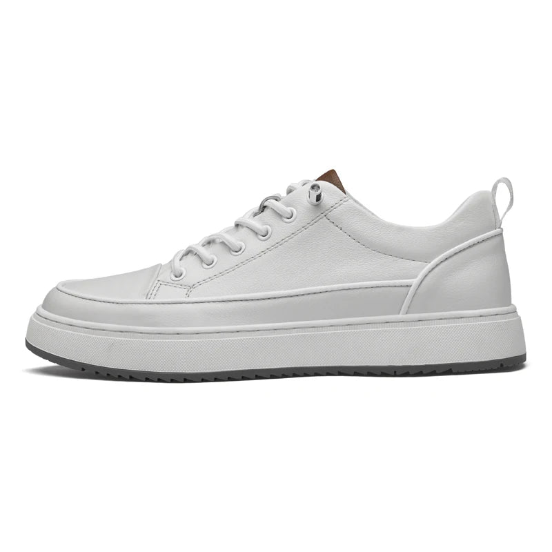 Classic White Leather Business Shoes