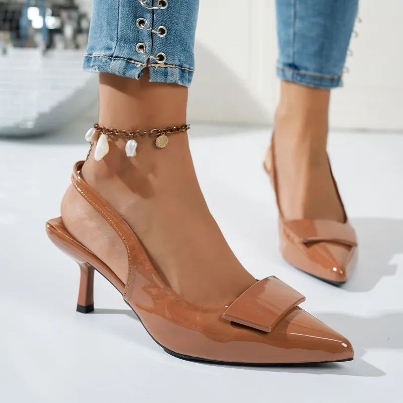 2026 New Style Women's Sandals - Fashion Buckles - Elegant Pointed-Toe High Heels for Summer - Formal Wear  Open Toe High Heels