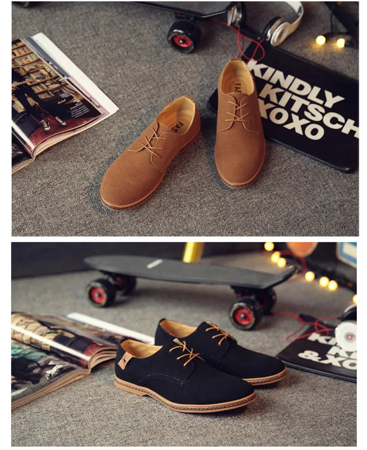 Luxury Suede Oxford Dress Shoes